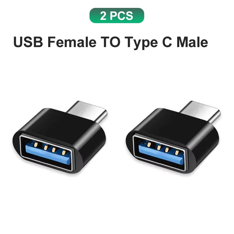 Type C to USB Adapter 3.0 USB-C 3.1 Male OTG a Female Data Connector for Macbook Pro Ipad Mini 6/Pro Macbook Air Type C Devices