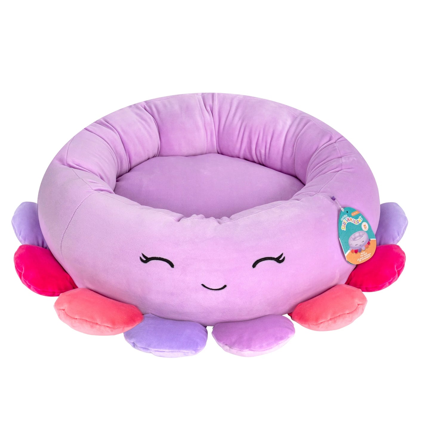 24-Inch Octopus Pet Bed - Medium Ultrasoft Official Plush Pet Bed
