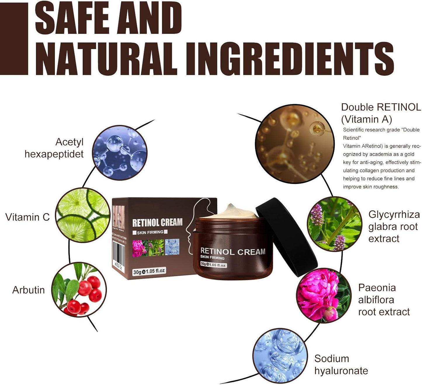 Seurico Retinol Cream, Seurico Retinol Facial Cream, Seurico Retinol Collagen Hyaluronic Acid Face Cream, Seurico Retinol Moisturizer anti Aging Cream for Fac (2Pcs)