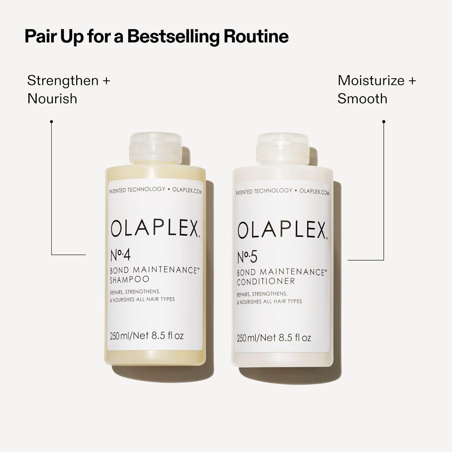 No. 5 Bond Maintenance Conditioner, Repairs, Strengthens, & Nourishes All Hair Types, Leaving Hair Feeling Soft & Adds Shine, 250Ml