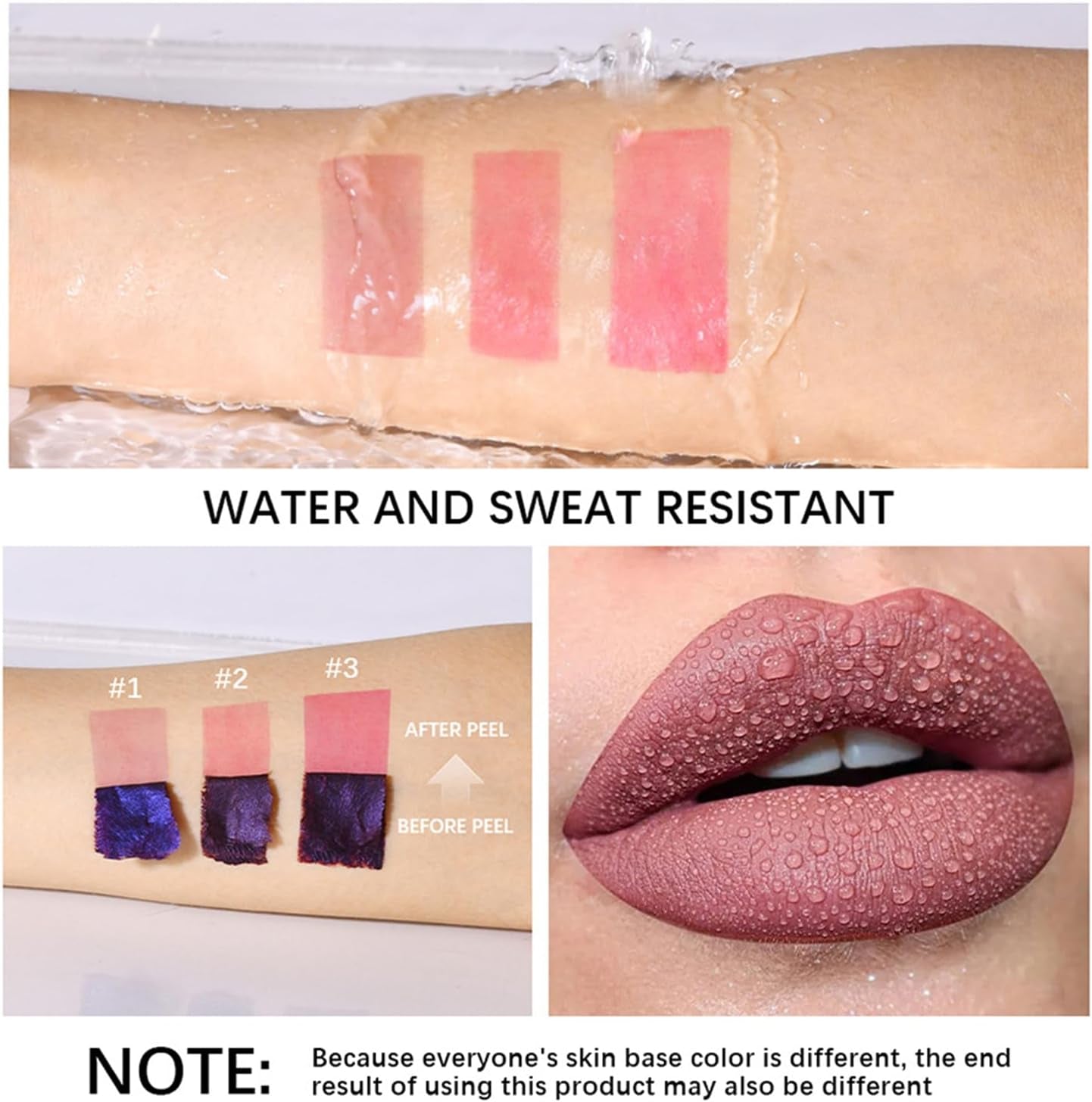Lip Tint Peel Off, Lip Stain Peel Off, Lip Gloss Set Lip Tattoo Peel Off, Lip Stain Long Lasting Matte Liquid Lipstick, Transfer Proof Lip Tint Stain Color, Hyaluronic Acid One Step Lip Stains & Tints