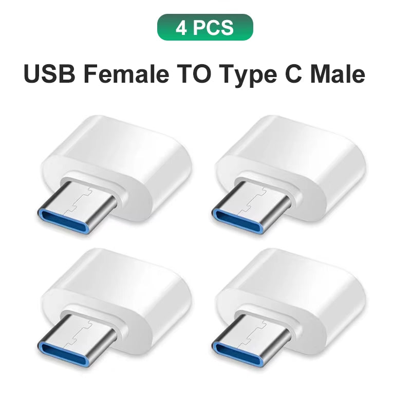 Type C to USB Adapter 3.0 USB-C 3.1 Male OTG a Female Data Connector for Macbook Pro Ipad Mini 6/Pro Macbook Air Type C Devices