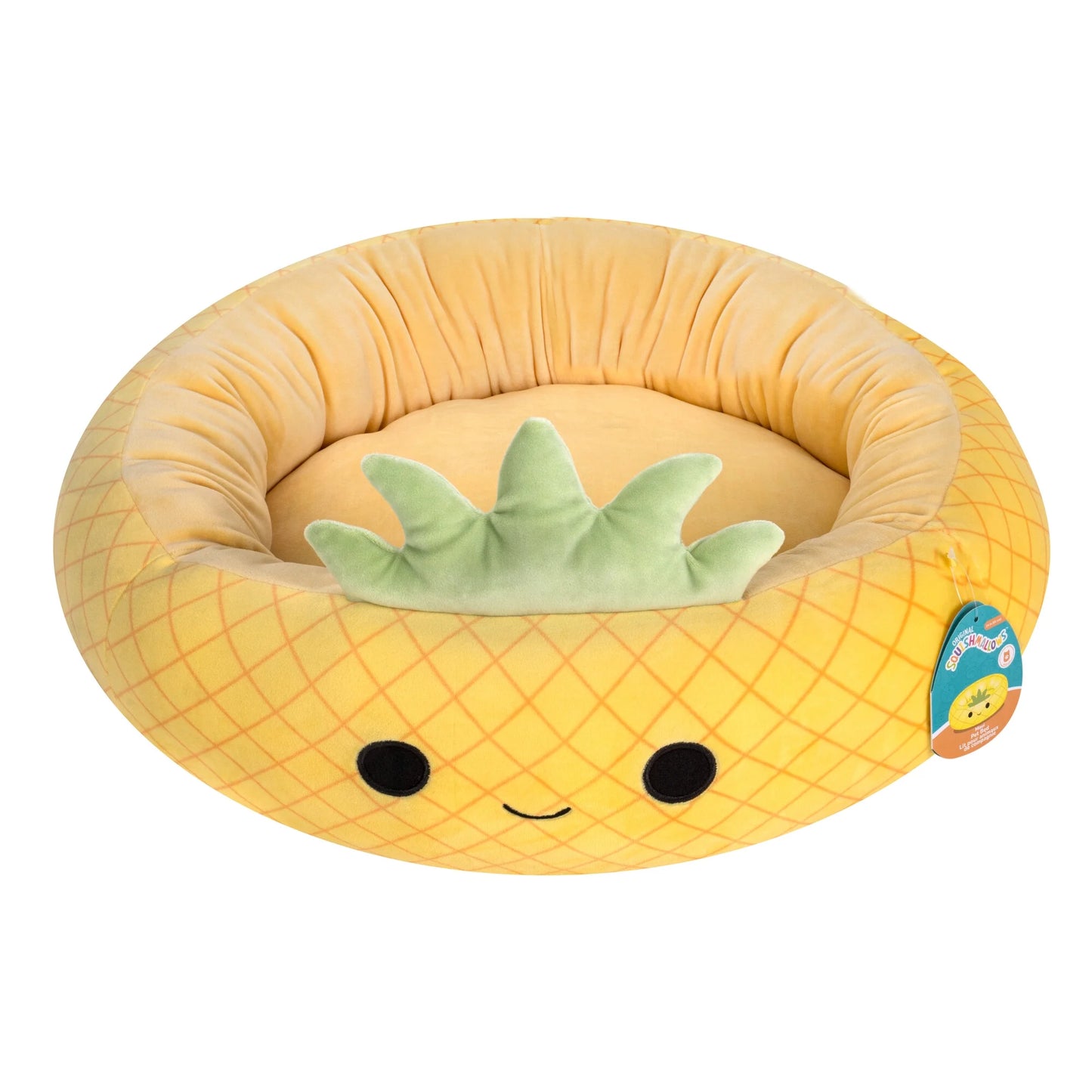 20 Inch Pineapple Pet Bed - Small Ultrasoft Official Plush Pet Bed