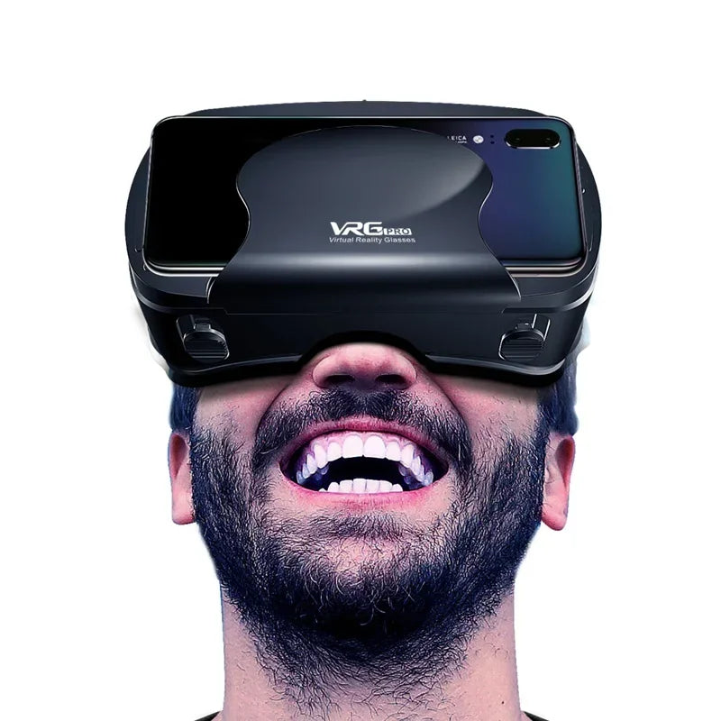 VRG Pro VR Glasses Virtual Reality Headset Devices Viar 3D Goggles AR Glasses Smart Lenses for 5-7'Smartphone Cell Phone