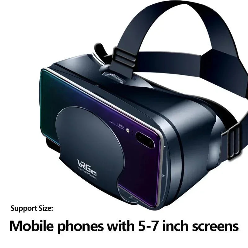 VRG Pro VR Glasses Virtual Reality Headset Devices Viar 3D Goggles AR Glasses Smart Lenses for 5-7'Smartphone Cell Phone
