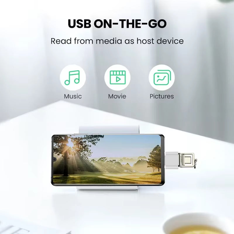 Type C to USB Adapter 3.0 USB-C 3.1 Male OTG a Female Data Connector for Macbook Pro Ipad Mini 6/Pro Macbook Air Type C Devices
