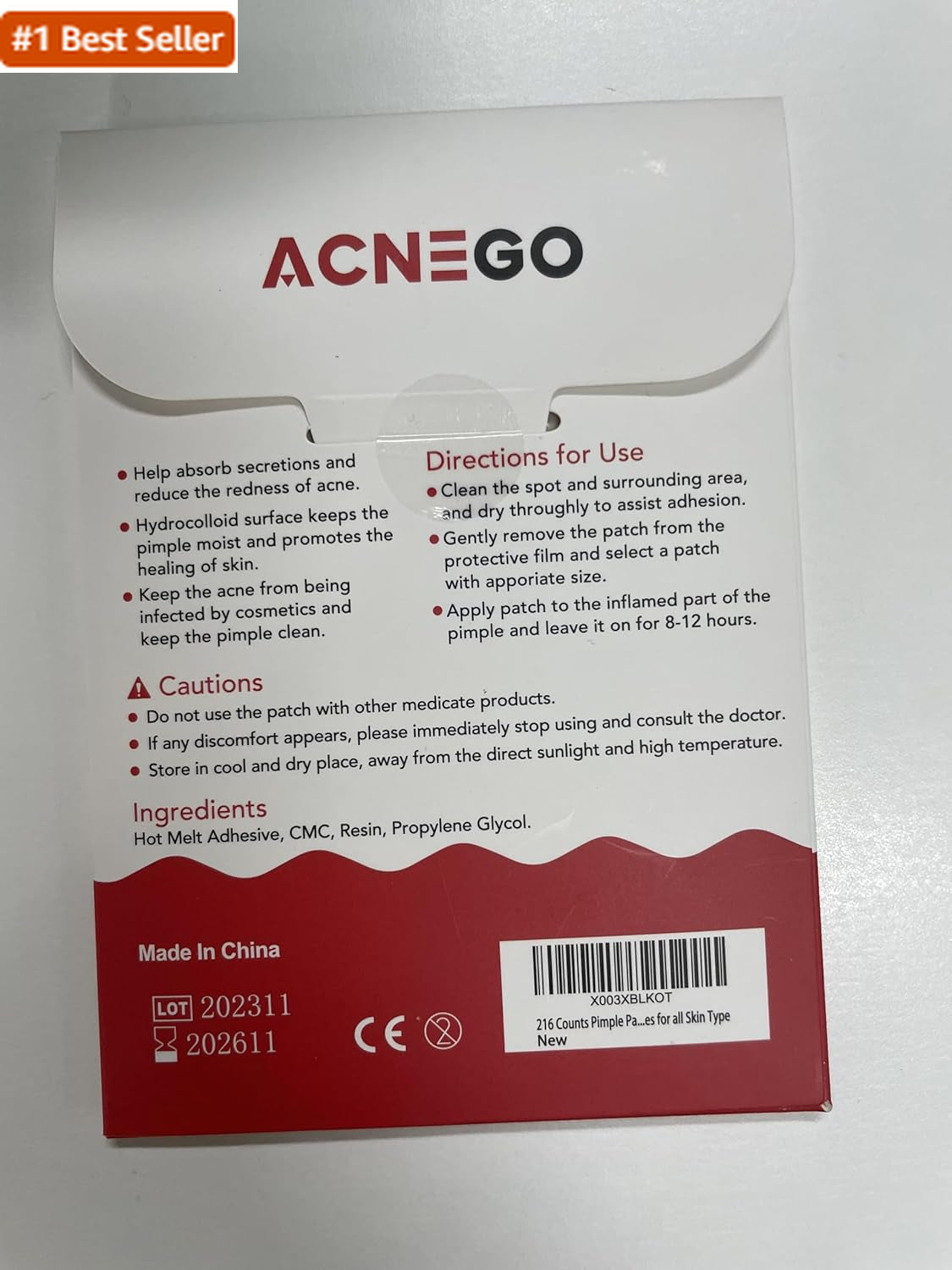 216 Counts Pimple Patches for Face, Hydrocolloid Acne Patches Zit Patches for Fa