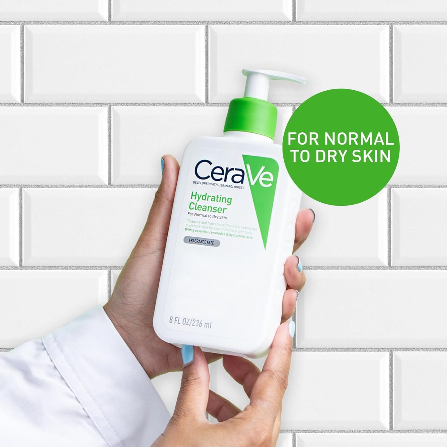 Face & Body Routine for Dry Skin, Hydrating Cleanser & Moisturising Lotion 473Ml X2