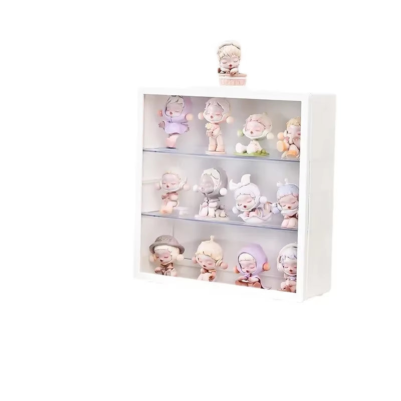 Transparent Wall-Mounted Storage Display Box for Figurines and Collectibles Blind Box Storage Organizer Toy Display Stand