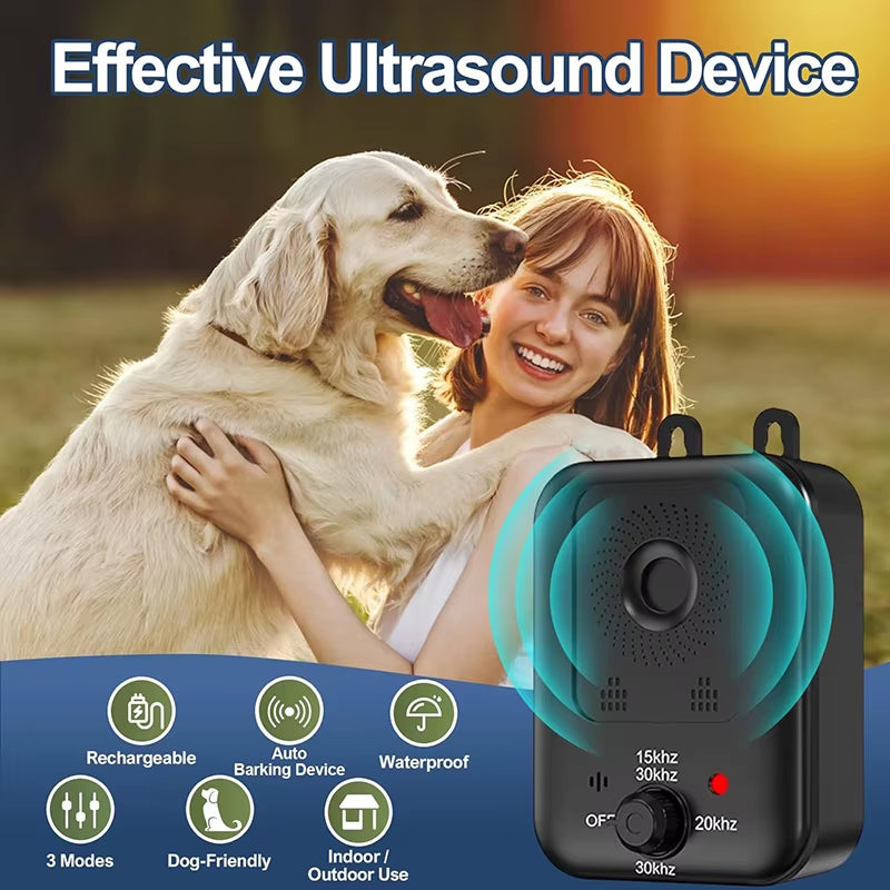 Anti Barking Devices Auto Barking Control Devices with 3 Modes Ultrasonic Dog Stop Barking Dog Devices