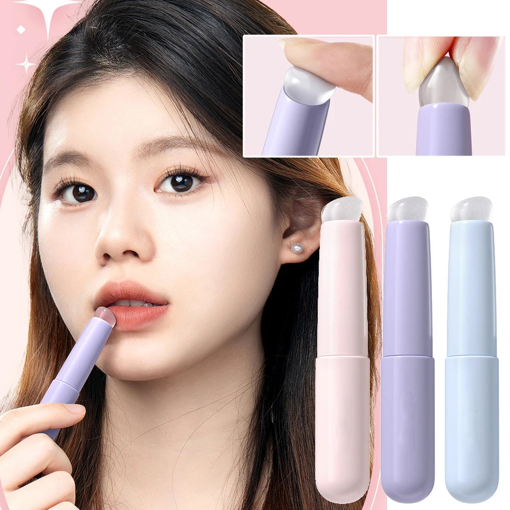 Q Soft Silicone Lip Brush with Cover Rare Beauty Permanent Makeup Machine Makeup Concealer Brush Lip Applicator Cosmetics Beauty