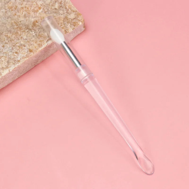 Q Soft Silicone Lip Brush with Cover Rare Beauty Permanent Makeup Machine Makeup Concealer Brush Lip Applicator Cosmetics Beauty