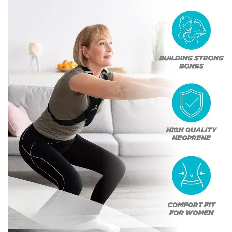 Innovative Design.Weighted Vest for Women - Ideal Body Vest for Adding Resistance Intensity to Workouts -Fixed
