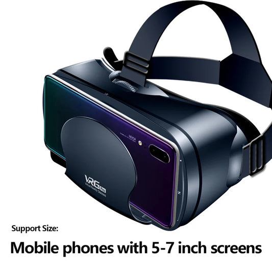 VRG Pro VR Glasses Virtual Reality Headset Devices Viar 3D Goggles AR Glasses Smart Lenses for 5-7'Smartphone Cell Phone