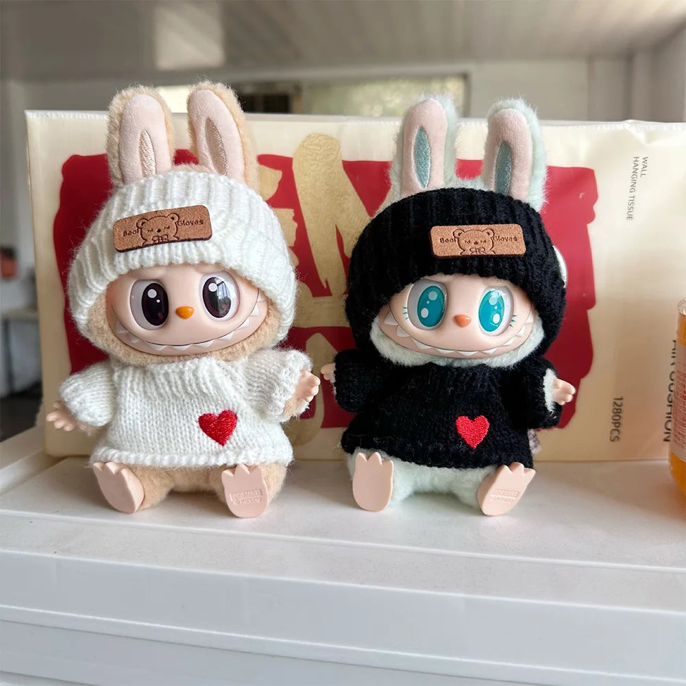 Labubu Clothes 17Cm Labubu Clothes Red Festive Attire Great Red Awakening Lion Clothes Dolls Accessories Labubu Ropa