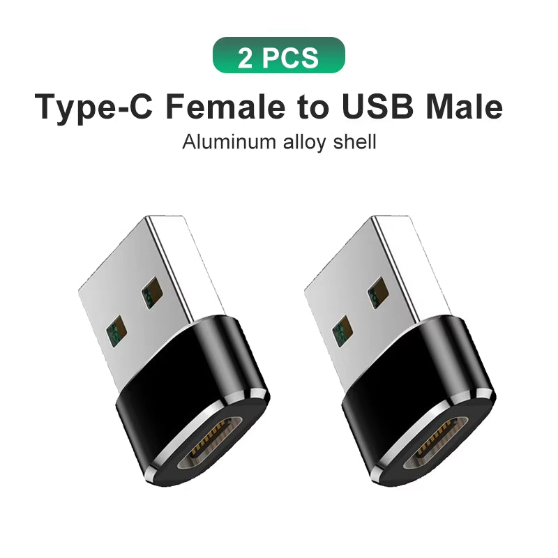 Type C to USB Adapter 3.0 USB-C 3.1 Male OTG a Female Data Connector for Macbook Pro Ipad Mini 6/Pro Macbook Air Type C Devices