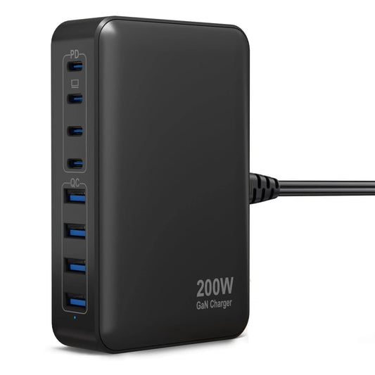 200/300/540/620W Gan High Power Multi-Port Fast Charger Multiple Charging Station for Iphone, for Macbook, for Samsung Etc