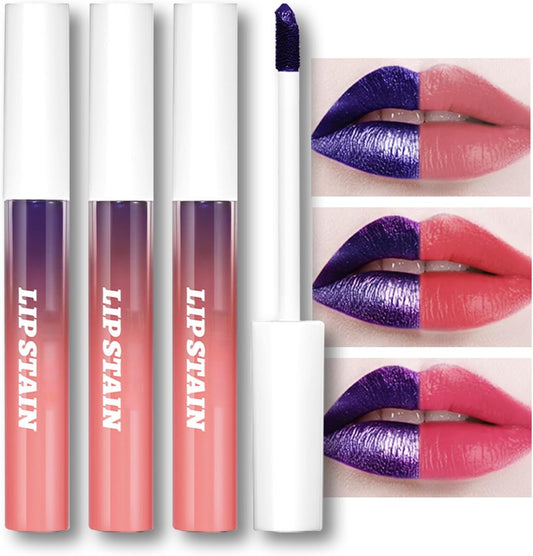 Lip Tint Peel Off, Lip Stain Peel Off, Lip Gloss Set Lip Tattoo Peel Off, Lip Stain Long Lasting Matte Liquid Lipstick, Transfer Proof Lip Tint Stain Color, Hyaluronic Acid One Step Lip Stains & Tints