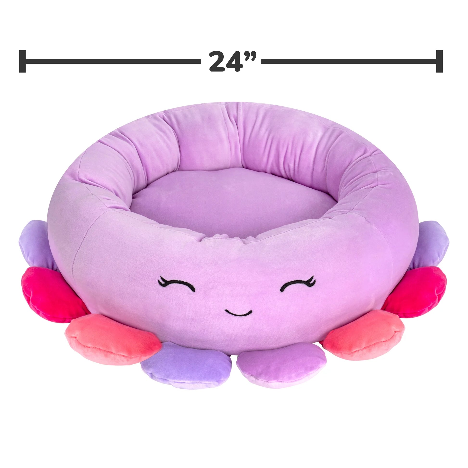 24-Inch Octopus Pet Bed - Medium Ultrasoft Official  Plush Pet Bed