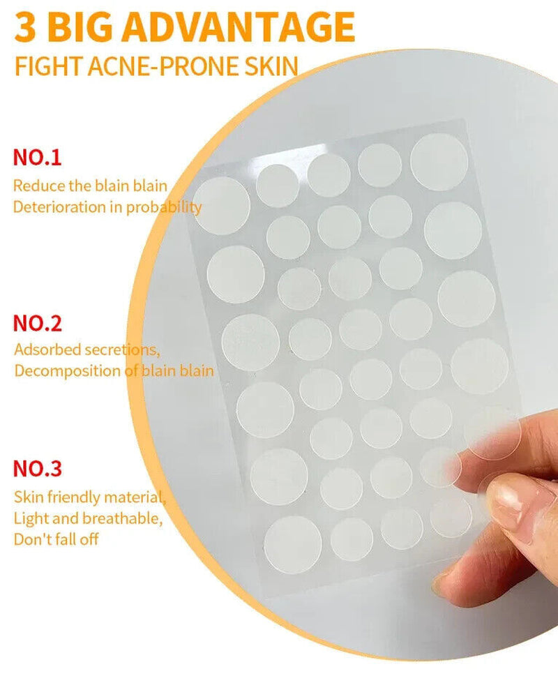 Acne Patch Tag Hydrocolloid Pimple Spot Acne Patch Plaster 36Pc Sheet Sticker GB
