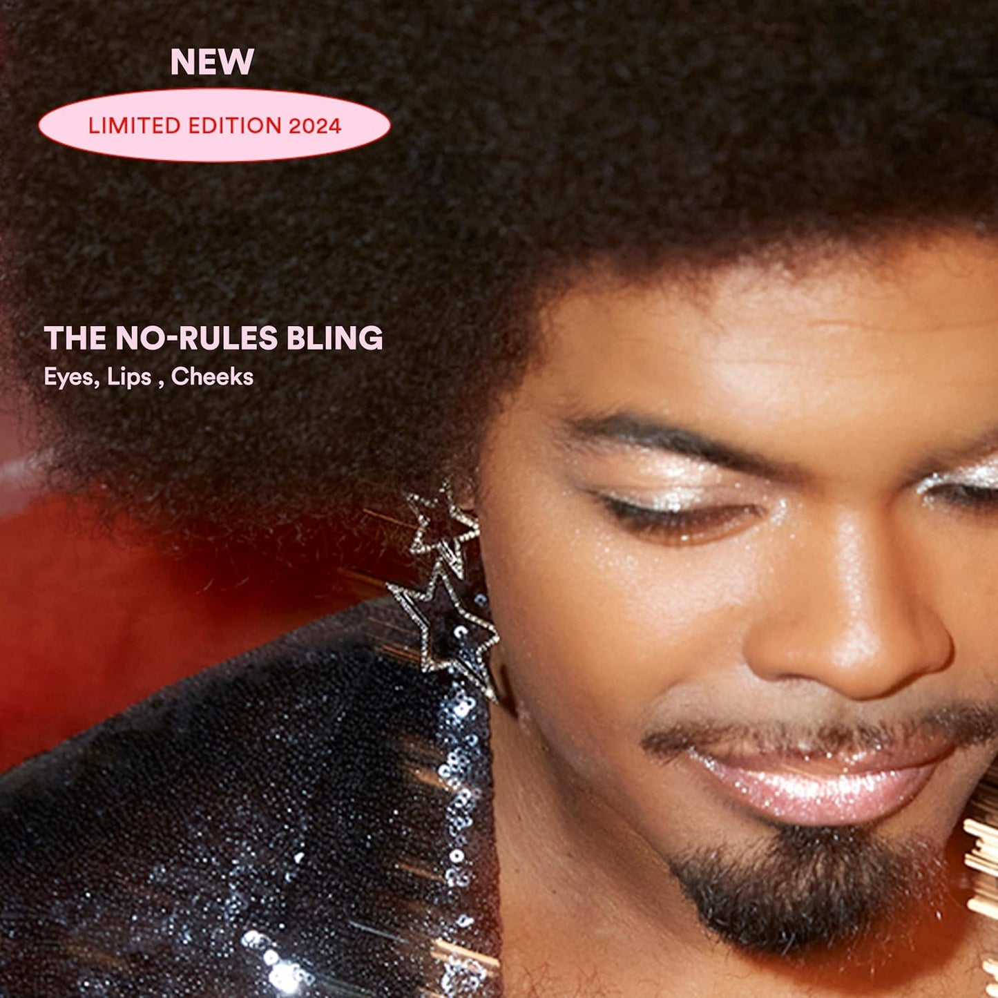 MAKEUP - the No-Rules Bling - Sparkly Liquid-Cream Highlighter - 3 in 1 for Cheeks Lips and Eyes - Highly Pigmented