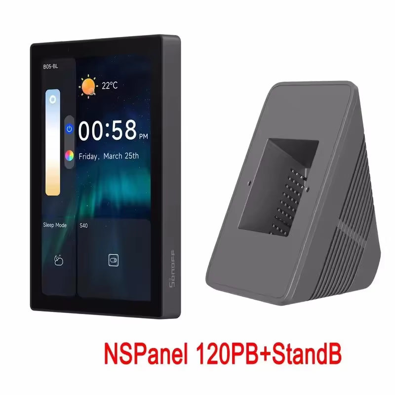 Nspanel Pro 120 Smart Home Control Panel Touch Screen Zigbee 3.0 Gateway Voice Control via Alexa Google Matter E-Wlink