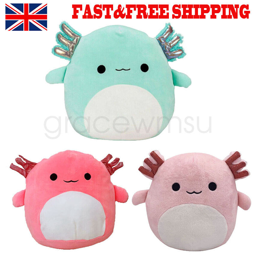 Squishmallows Axolotl Plush Doll Toy Super Soft Pillow Stuffed Animal Gift UK