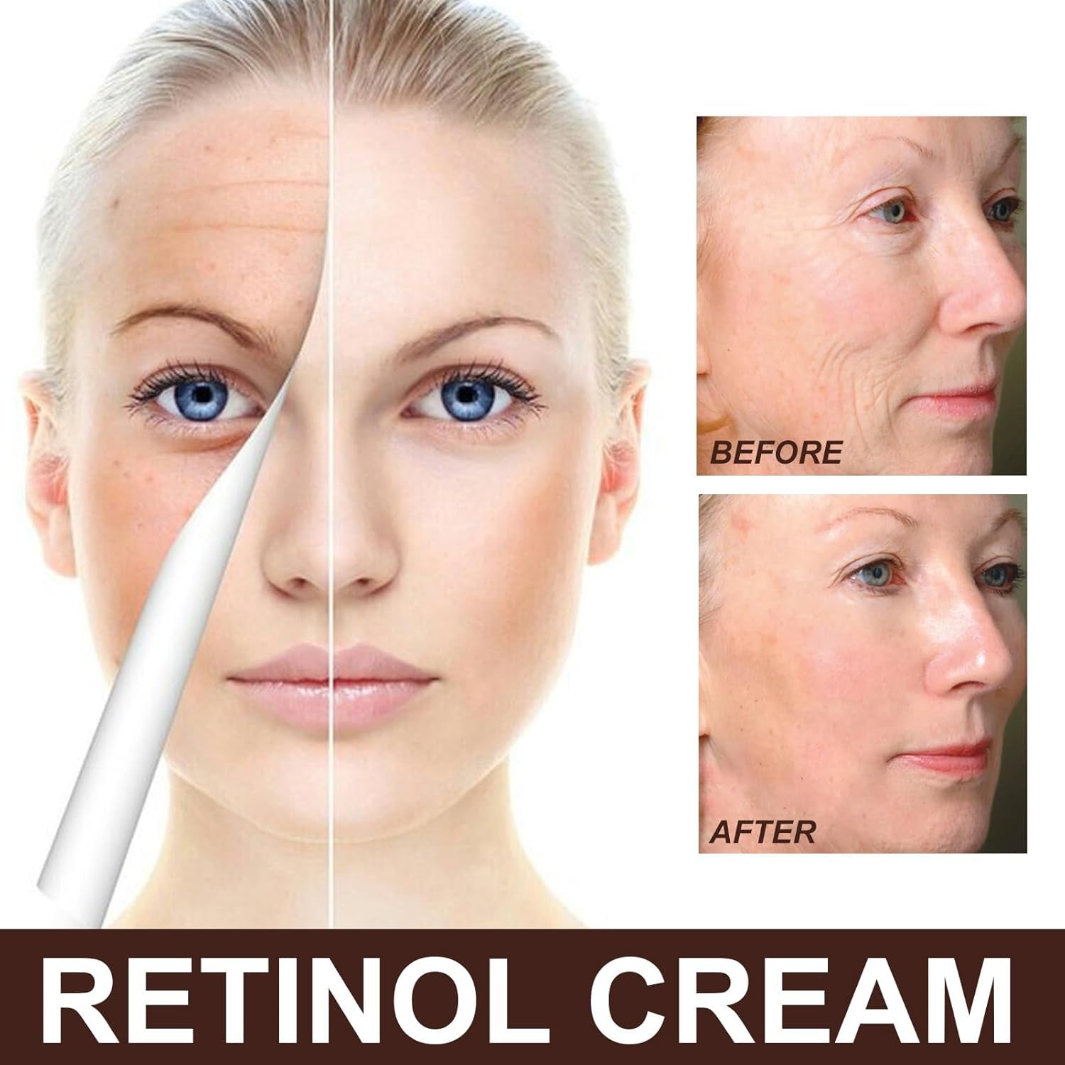 Seurico Retinol Cream, Seurico Retinol Facial Cream, Seurico Retinol Collagen Hyaluronic Acid Face Cream, Seurico Retinol Moisturizer anti Aging Cream for Fac (2Pcs)