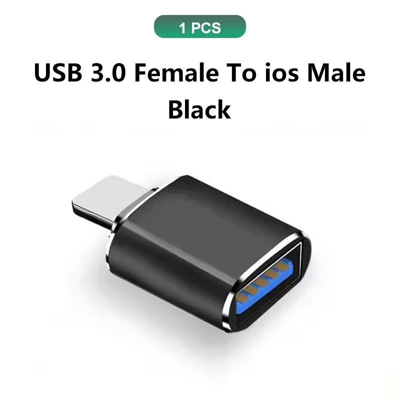 Type C to USB Adapter 3.0 USB-C 3.1 Male OTG a Female Data Connector for Macbook Pro Ipad Mini 6/Pro Macbook Air Type C Devices