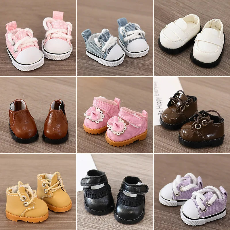 For Ropa LABUBU 15/17Cm Cotton Dolls Shoes Toys Casual Sports Canvas Shoes Martin Boots Dolls Accessories for Labubu Outfits