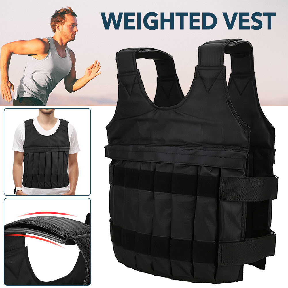 Weighted Vest 20KG/50KG Gym Running Fitness Sports Training Weight Loss Jacket