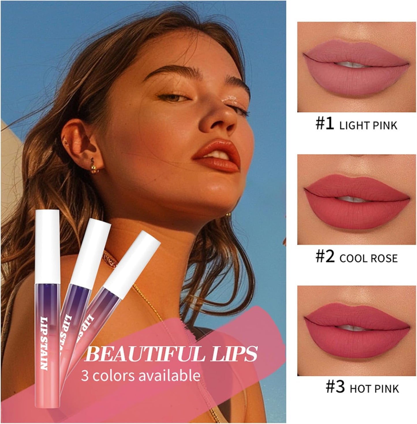 Lip Tint Peel Off, Lip Stain Peel Off, Lip Gloss Set Lip Tattoo Peel Off, Lip Stain Long Lasting Matte Liquid Lipstick, Transfer Proof Lip Tint Stain Color, Hyaluronic Acid One Step Lip Stains & Tints