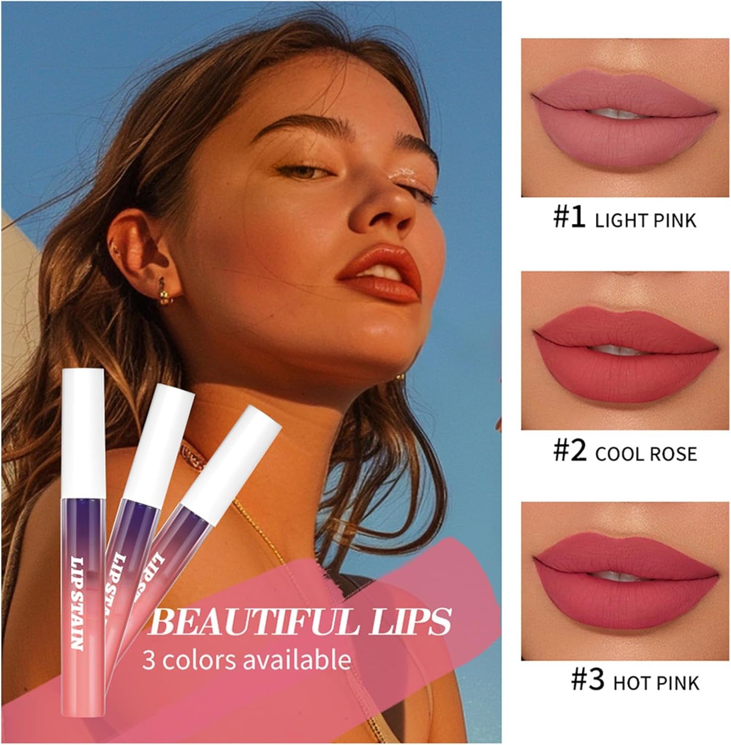 Lip Tint Peel Off, Lip Stain Peel Off, Lip Gloss Set Lip Tattoo Peel Off, Lip Stain Long Lasting Matte Liquid Lipstick, Transfer Proof Lip Tint Stain Color, Hyaluronic Acid One Step Lip Stains & Tints