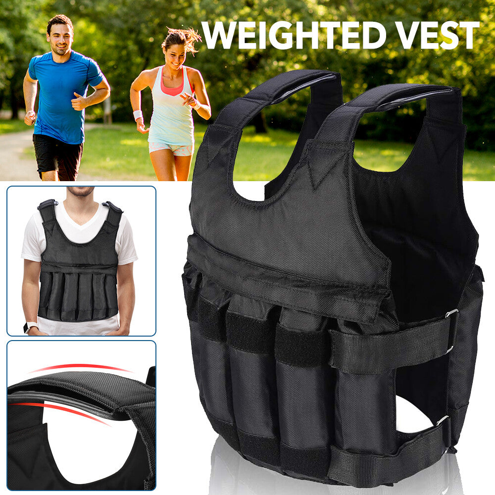 Weighted Vest 20KG/50KG Gym Running Fitness Sports Training Weight Loss Jacket