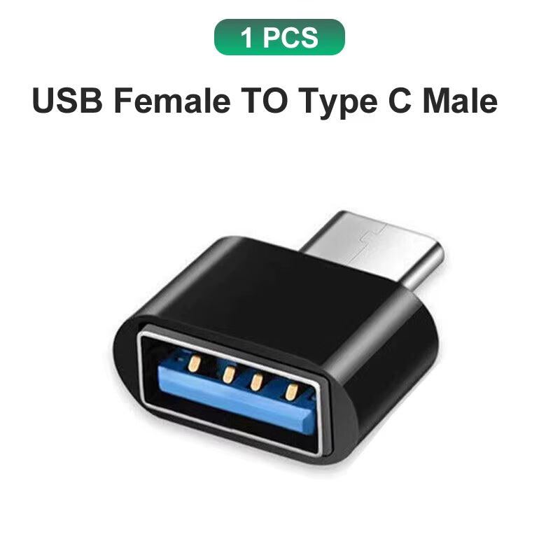 Type C to USB Adapter 3.0 USB-C 3.1 Male OTG a Female Data Connector for Macbook Pro Ipad Mini 6/Pro Macbook Air Type C Devices