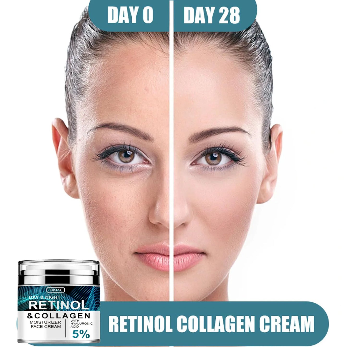 Collagen Retinol Hyaluronic Acid Cream, Retinol and Collagen Face Cream, anti Againg Collagen Retinol Hyaluronic Acid Cream