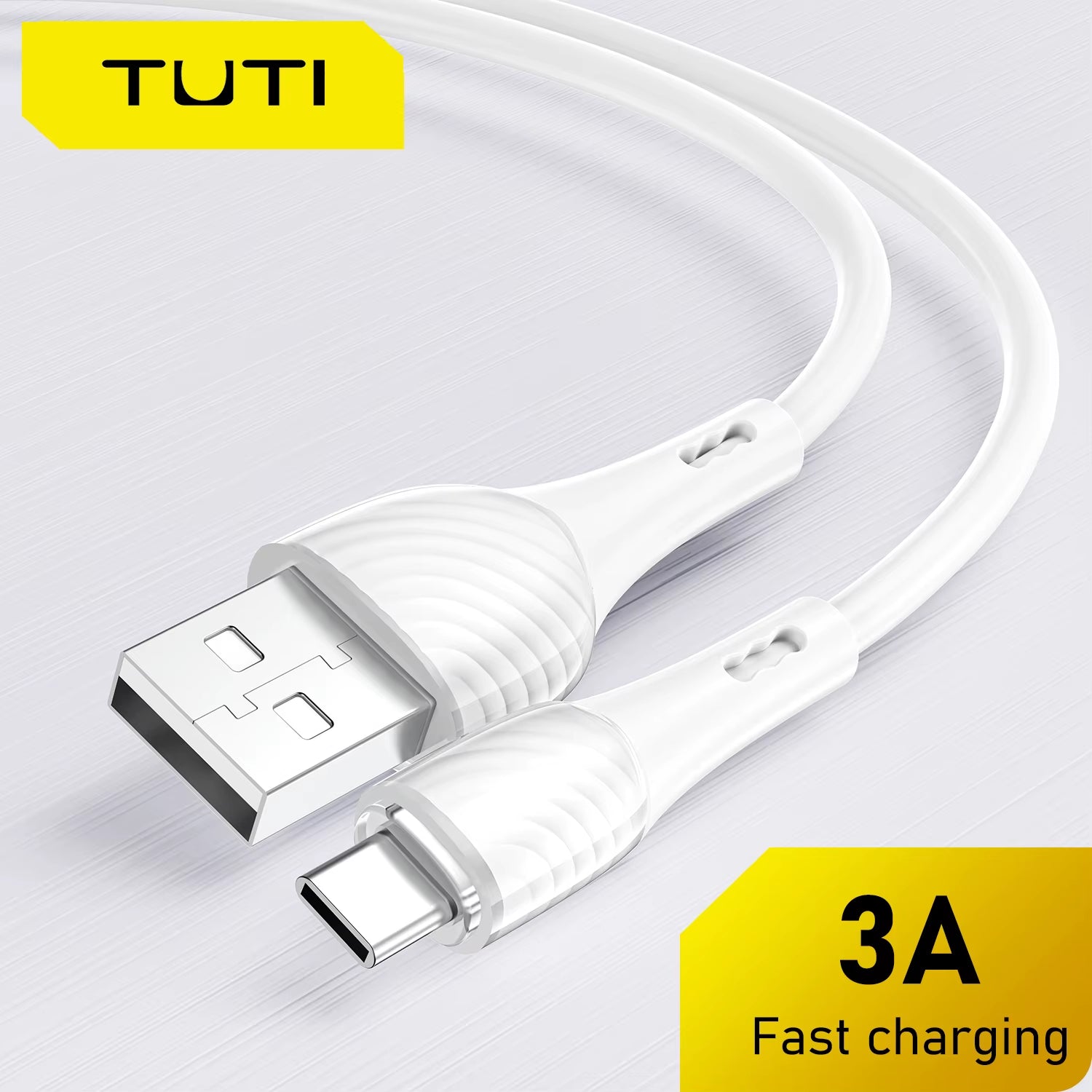 5V 3A 15W USB a to C Fast Charging Cable Suitable for Macbook Pro Galaxy S9 S20 S10 S8 and Other USB C Charging Devices