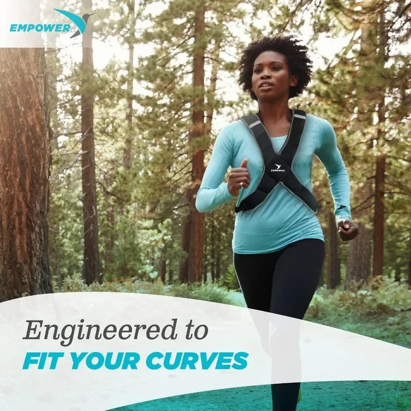 Innovative Design.Weighted Vest for Women - Ideal Body Vest for Adding Resistance Intensity to Workouts -Fixed