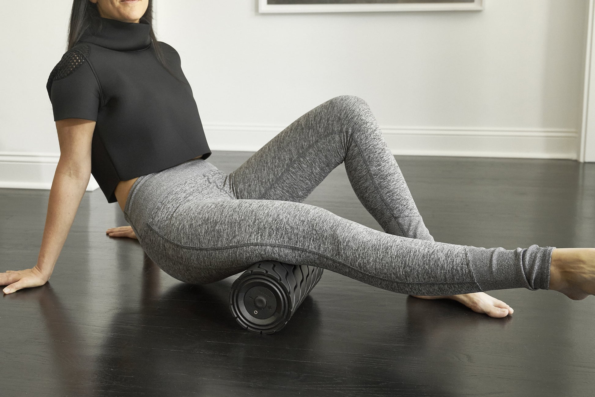 Wave Roller High-Density Firm Foam Roller for Body & Large Muscles - Bluetooth Enabled