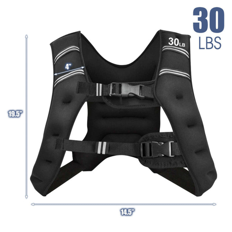 Training Weight Vest Workout Equipment with Adjustable Buckles and Mesh Bag
