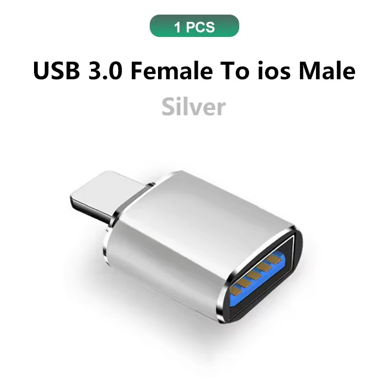 Type C to USB Adapter 3.0 USB-C 3.1 Male OTG a Female Data Connector for Macbook Pro Ipad Mini 6/Pro Macbook Air Type C Devices