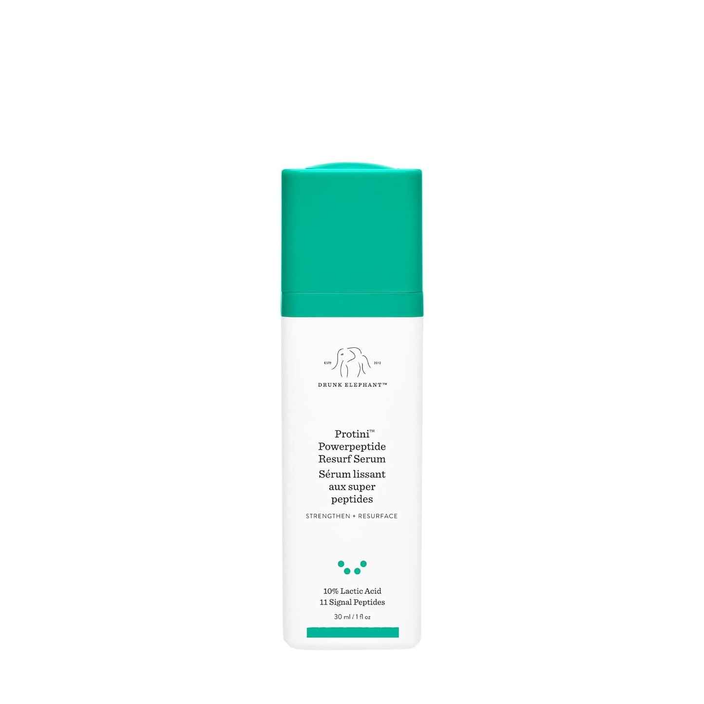 Protini Powerpeptide Resurf Serum - 30 Ml/1 Fl Oz - Exfoliating Lactic Acid AHA Serum - Clean Clinical Skincare - Cruelty-Free - Free of Essential Oils, Silicones, and Fragrance