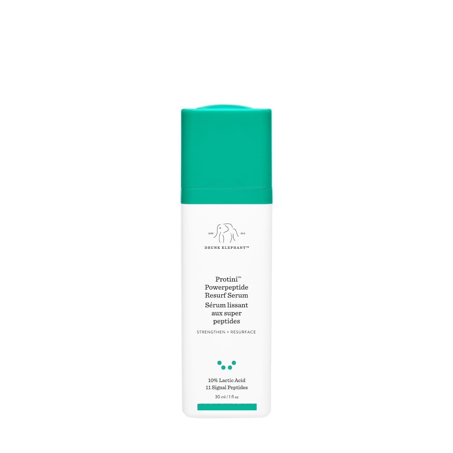 Protini Powerpeptide Resurf Serum - 30 Ml/1 Fl Oz - Exfoliating Lactic Acid AHA Serum - Clean Clinical Skincare - Cruelty-Free - Free of Essential Oils, Silicones, and Fragrance
