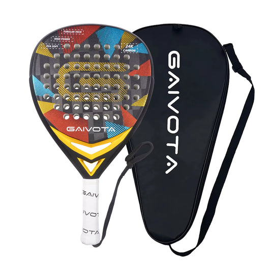 2025 Padel Tennis Racket 24K Carbon Fiber Surface Treatment EVA Soft Foam Core Professional Competition Grade