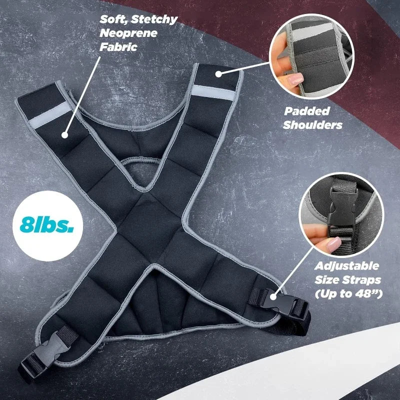 Innovative Design.Weighted Vest for Women - Ideal Body Vest for Adding Resistance Intensity to Workouts -Fixed