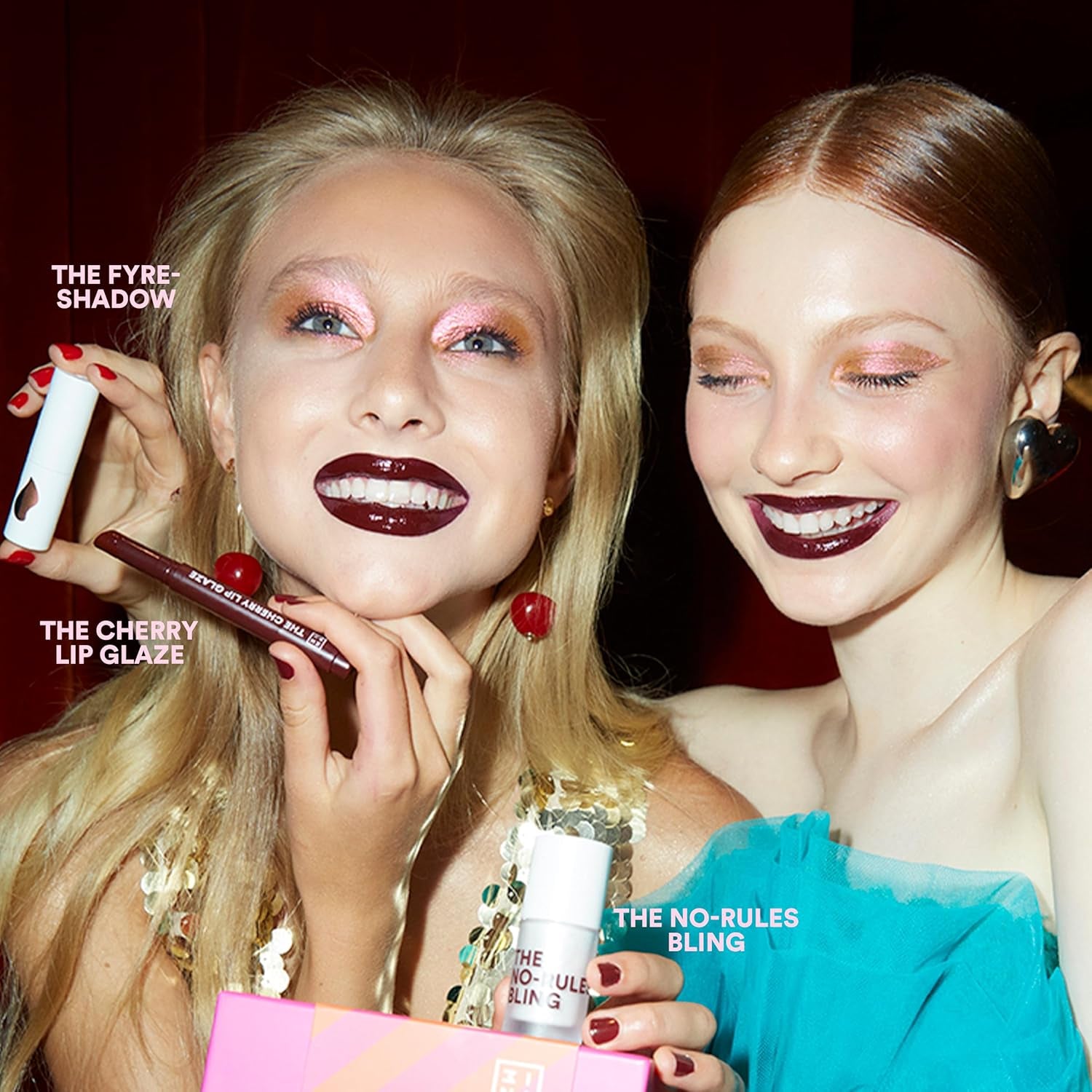 MAKEUP - the No-Rules Bling - Sparkly Liquid-Cream Highlighter - 3 in 1 for Cheeks Lips and Eyes - Highly Pigmented