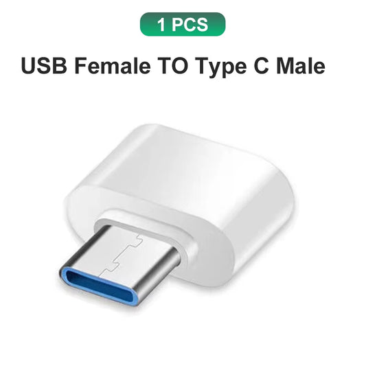 Type C to USB Adapter 3.0 USB-C 3.1 Male OTG a Female Data Connector for Macbook Pro Ipad Mini 6/Pro Macbook Air Type C Devices
