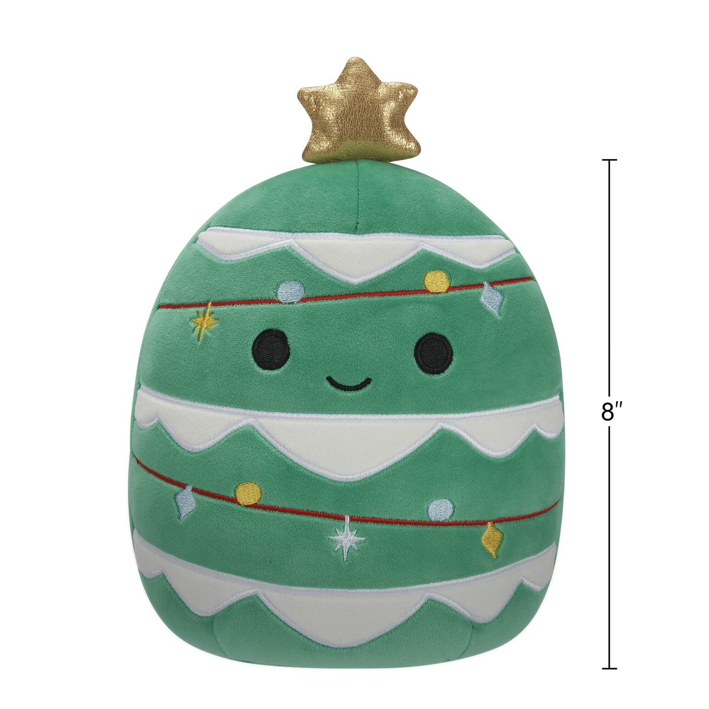 Original 8 Inch Johann the Christmas Tree with Snow - Child'S Ultra Soft Plush Toy