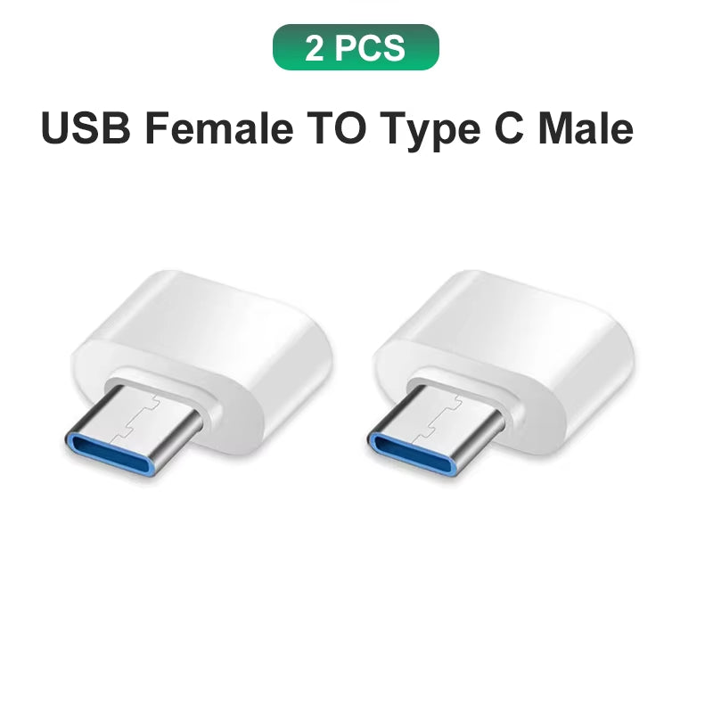Type C to USB Adapter 3.0 USB-C 3.1 Male OTG a Female Data Connector for Macbook Pro Ipad Mini 6/Pro Macbook Air Type C Devices